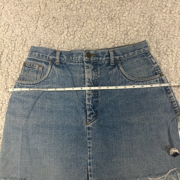 Vintage step hem denim skirt - Picture 4 of 5